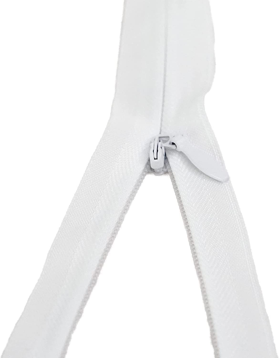 3 X Invisible Zips   White, 12 Inch / 30cm   Closed-Ended Concealed Zipper for Sewing by UMTMedia®