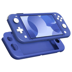 MoKo Case Compatible with Switch Lite, Silicone Protective Rubber Cover, Shock-Absorption Anti-Scratch Non-Slip Case Compatible with Switch Lite Console - Blue