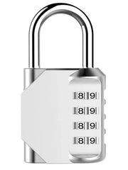 BeskooHome Combination Lock, Heavy Duty Padlock with Code, Resettable Combination Padlock with Steel Shackle, Security Locks for Outdoor, Hasp Cabinet, Toolbox, Gym Locker, Gate, Fence (1 PACK Silver)