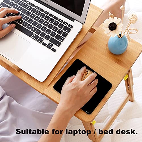 Yornova Mini Mouse Pad 5x6 Inches, Small Mouse Pad Portable Ultra Thick Non-Slip Base Washable Compact Mouse Mat For Laptop Wireless Mouse Traveling Office Black