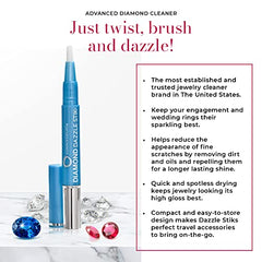 Connoisseurs Jewellery Cleaner Diamond Dazzle Stik   Cleaner for Jewellery Sparkle & Shine   Brush Tip & Compact for Diamonds & Precious Stones