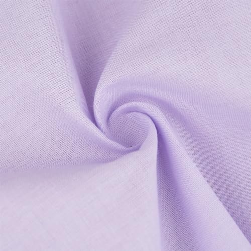 HOULIFE Ladies 100% 60S Cotton Handkerchiefs Womens Soft Solid Candy Color Hankies for Wedding Party 5/10 Pieces 16x16/40x40cm