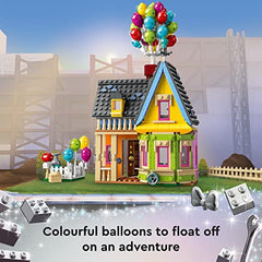 Disney and Pixar ‘Up’ House Buildable Toy with Balloons, Carl, Russell and Dug Figures, Collectible Model Set, Disney's 100th Anniversary Series, Iconic Gift Idea, Multicolor