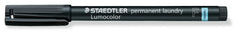 STAEDTLER 319 LM F-9 Lumocolor Permanent Laundry Marker - 0.6mm Fine Line Width, Black (Pack of 1)