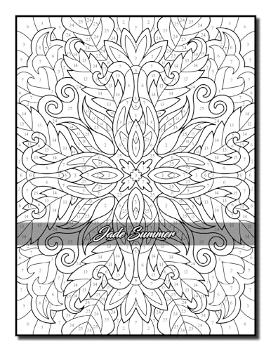 Color by Number Patterns: An Adult Coloring Book with Fun, Easy, and Relaxing Coloring Pages (Color by Number Coloring Books)