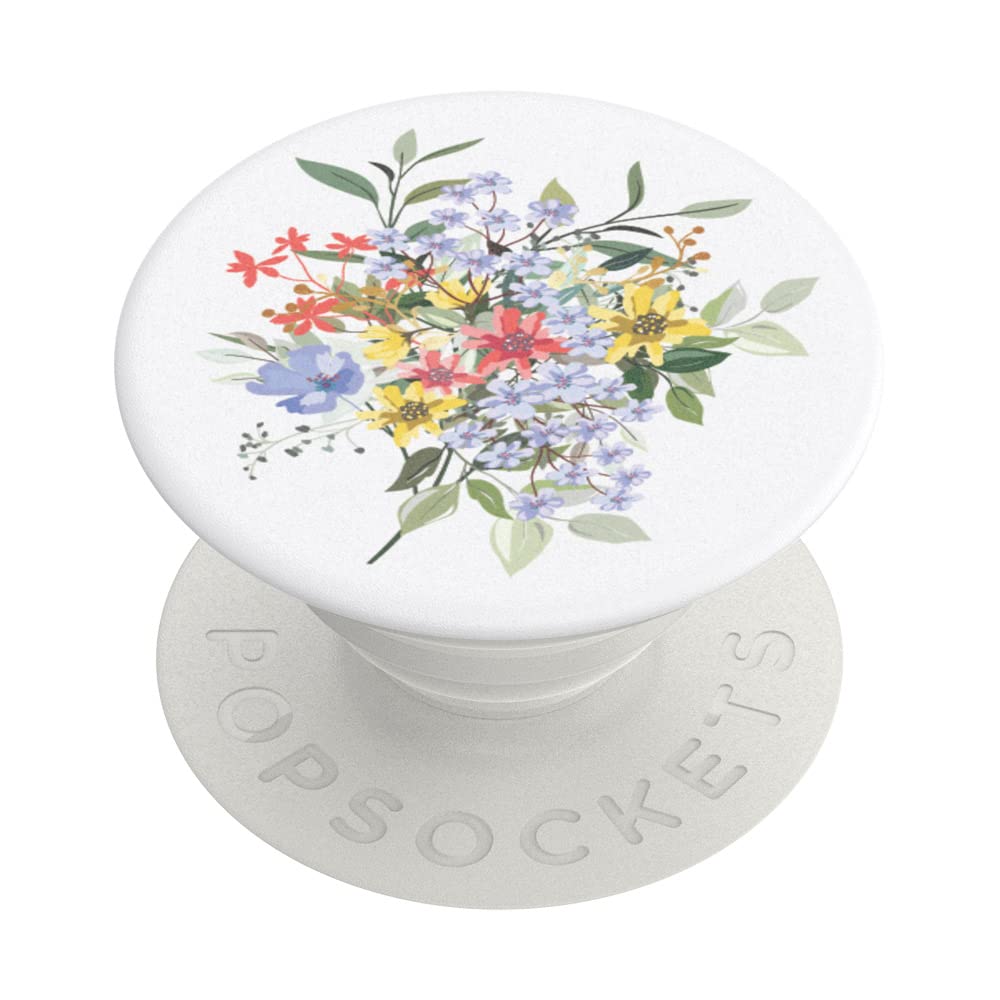 PopSockets: PopGrip - Expanding Stand and Grip with a Swappable Top for Phones & Tablets - Bouquet Blooms