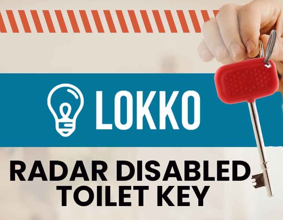 LOKKO Disabled Toilet Key for NKS/Radar Bathrooms