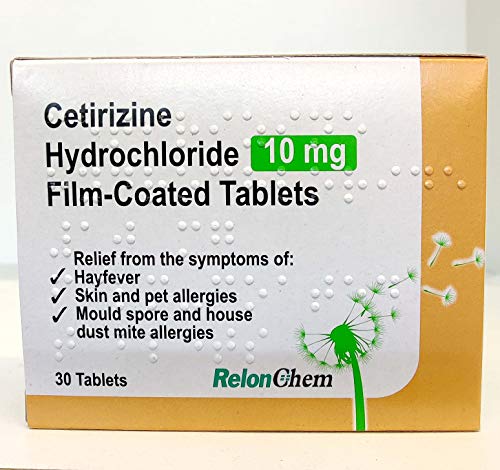 Hayfever Allergy Relief Cetirizine 10mg 30 Tablets