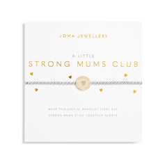 Joma Jewellery A LITTLE STRONG MUMS CLUB Silver and Gold Plated Bracelet   17.5cm stretch