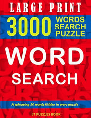 Large Print 3000 Word Search for Adults with full solutions: 100 Themed Puzzles Brain working for Teens, Adults & Seniors