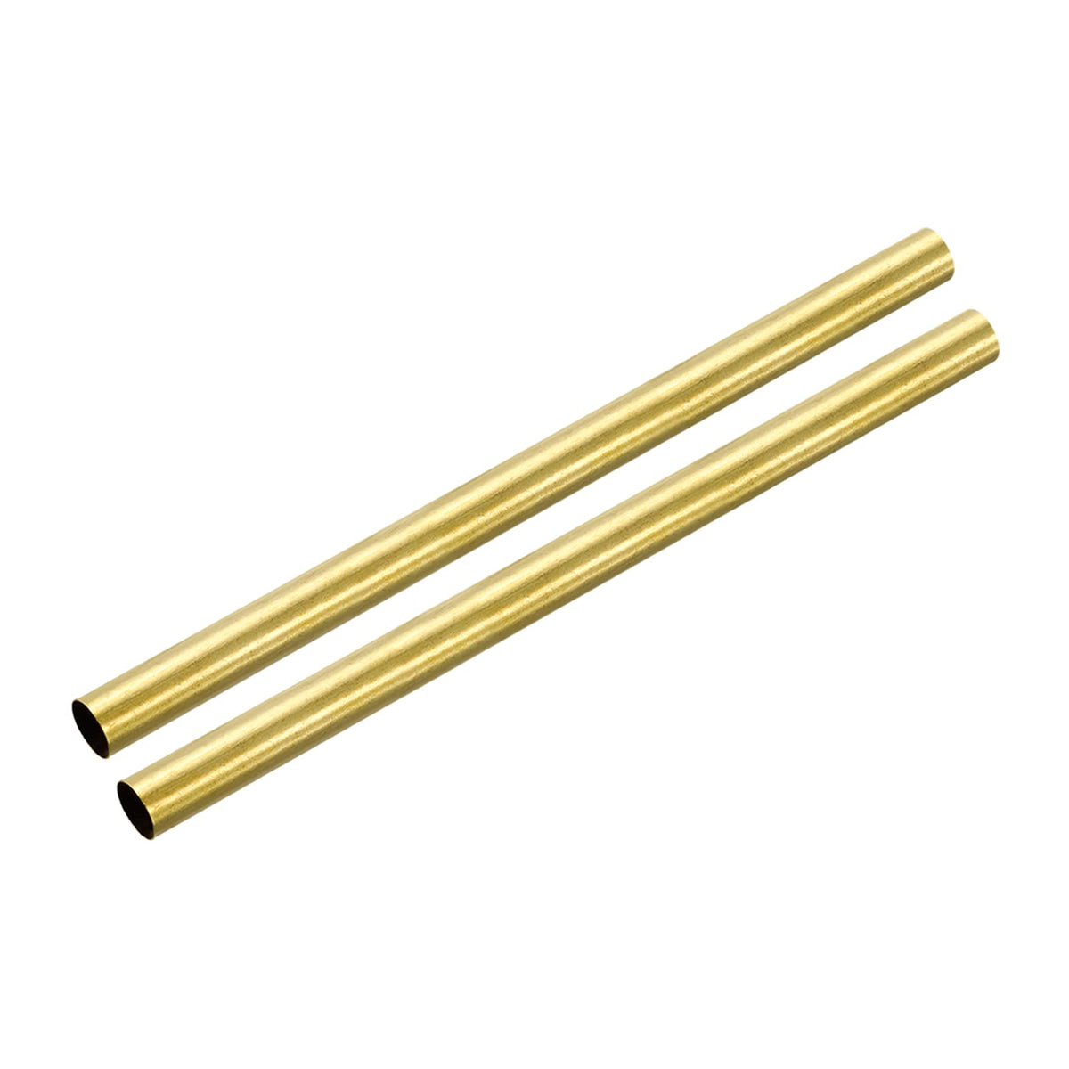 sourcing map Brass Tube, 9mm OD 0.2mm Wall Thickness 150mm Length Round Pipe Tubing for Industry, DIY Projects 2 Pcs