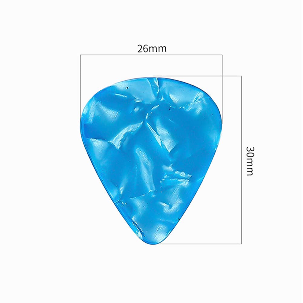 20 PCS Guitar Picks, 4 Different Thickness Colorful Guitar Pick Non-slip Plectrums for Electric, Acoustic, or Bass Guitar Includes 0.46mm 0.71mm 0.96mm 1.2mm