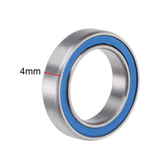 sourcing map 6701-2RS Deep Groove Ball Bearing 12x18x4mm Double Sealed ABEC-3 Bearings 2-Pack