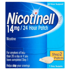 Nicotinell Nicotine Patch, Quit Smoking Aid Step 2, 24 Hour Patch, 14 mg, Pack of 7