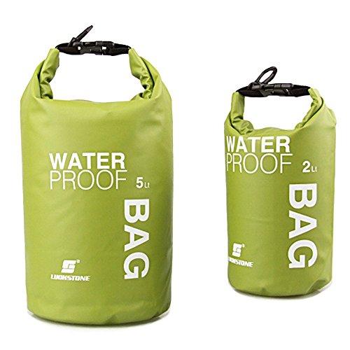 Boat Dry Bags - Blue 5L Waterproof Bag For Drifting Boating Kayaking Fishing Rafting Swimming Camping Canoeing Surfing 5 Litres