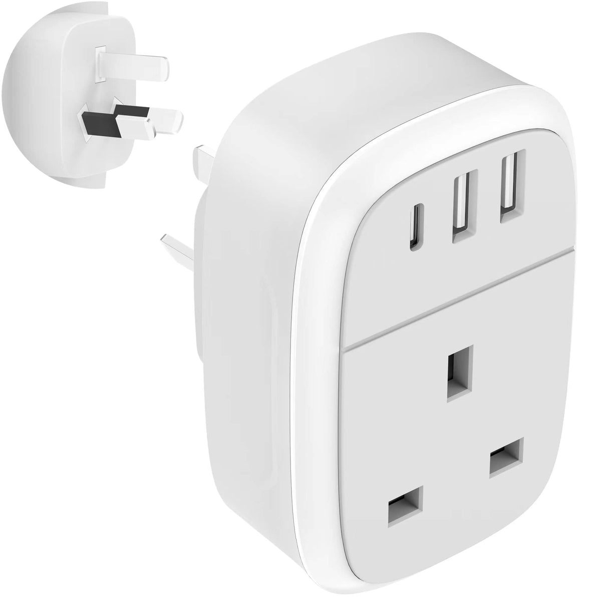 UK to Australia Plug Adapter, Australian China Travel Adaptor 32W USB C Fast Charger for New Zealand, 4 in 1 USBC AU Outlet for Phone Android Samsung, Type C Plug for Fiji Argentina AUS NZ (Type I)