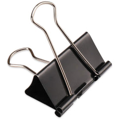 H&S 10 Binder Clips 51mm Large Paper Clamps Foldback Clip Black - Binder Clip - Paper Clip - Stationary Clips - Paper Binder Clip - Clip Clamp - Calendar Clips - Paper Grips - Fold Back Clips