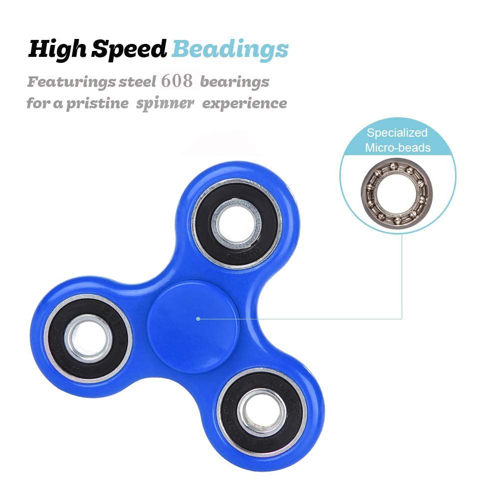 SCIONE Fidget Spinners 5 Pack for Kids Adults-Sensory Fidget Toys -ADHD Anxiety Toys Stress Relief Reducer Hand Spinner Graduation Gift Party Bag Fillers for Kids