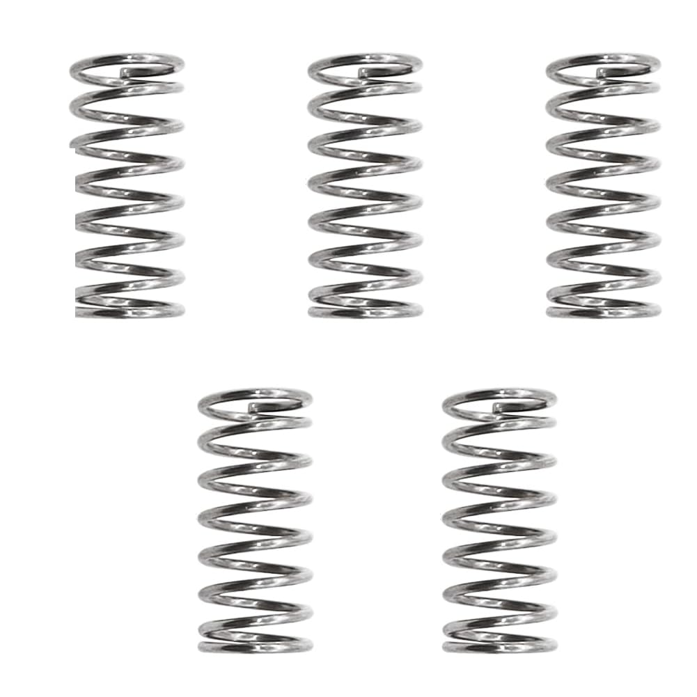 5PCS Small Compression Spring Strong Elasticity 10mm OD 0.5mm Wire Size 40mm Compressed Length for Home Projects 304 Stainless Steel Silver Extension Spring (0.5MM*10MM*40MM)