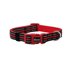 Olahibi Dog Collar and Leash Combo Set, Neoprene Padded, Lined with Reflective Stripes, Leash 120CM, for Large Dogs.(Large, Red)