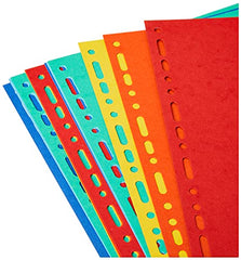 Exacompta - Ref 2112E - Forever Collection - 100% Recycled Dividers - Suitable for A4and Documents, 220gsm 100% Recycled Card, 12 Position - Multicoloured