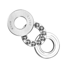 sourcing map 51202 Thrust Ball Bearings 15mm x 32mm x 12mm Chrome Steel ABEC3 Single Row Roller 2pcs