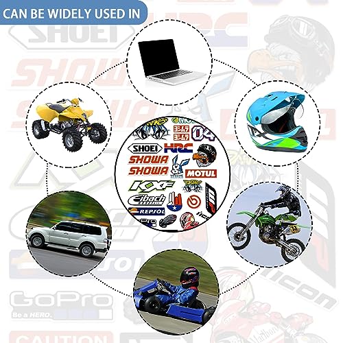 DINGFENG Motorbike Stickers, Motorcycle Stickers, Funny Car Stickers, Motocross Stickers, Motorbike Helmet Stickers Cartoon Decals for Skateboard Laptop Bicycle Helmet(Eagle)