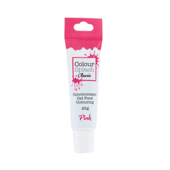 Colour Splash Food Colouring Gel   Pink   Highly Concentrated Gels, Easy To Use Squeezy Tubes, Edible Ingredients, Transform Plain Cakes Into Bright, Eye-Catching Creations - Pink 25g