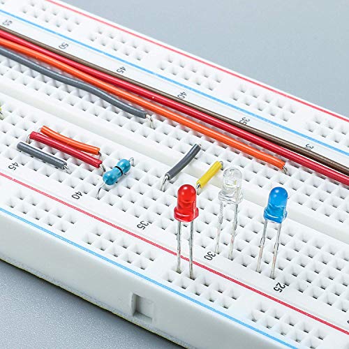 DEYUE 3 Set Standard Jumper Wires Plus 3 Set of Solderless Prototype Breadboard 830 tie Points Breadboard   3 Set of M/F, M/M, F/F - Each 40pin Electronic Jumpers Wire