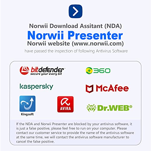 NORWII N27 Red Laser Pointer Presentation Clicker 100M, 2.4GHz Hyperlink Volume Wireless Presenter Remote PowerPoint Clicker for Presentation Computer Laptop Mac