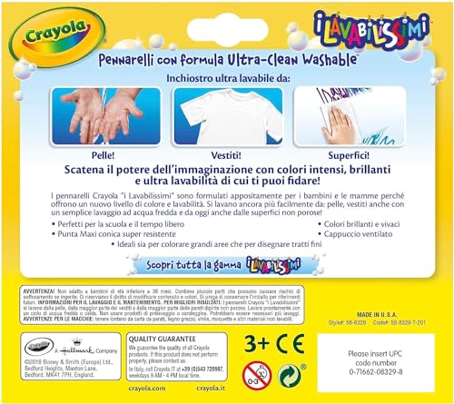 CRAYOLA - LAVABILISSIMI - 12 P