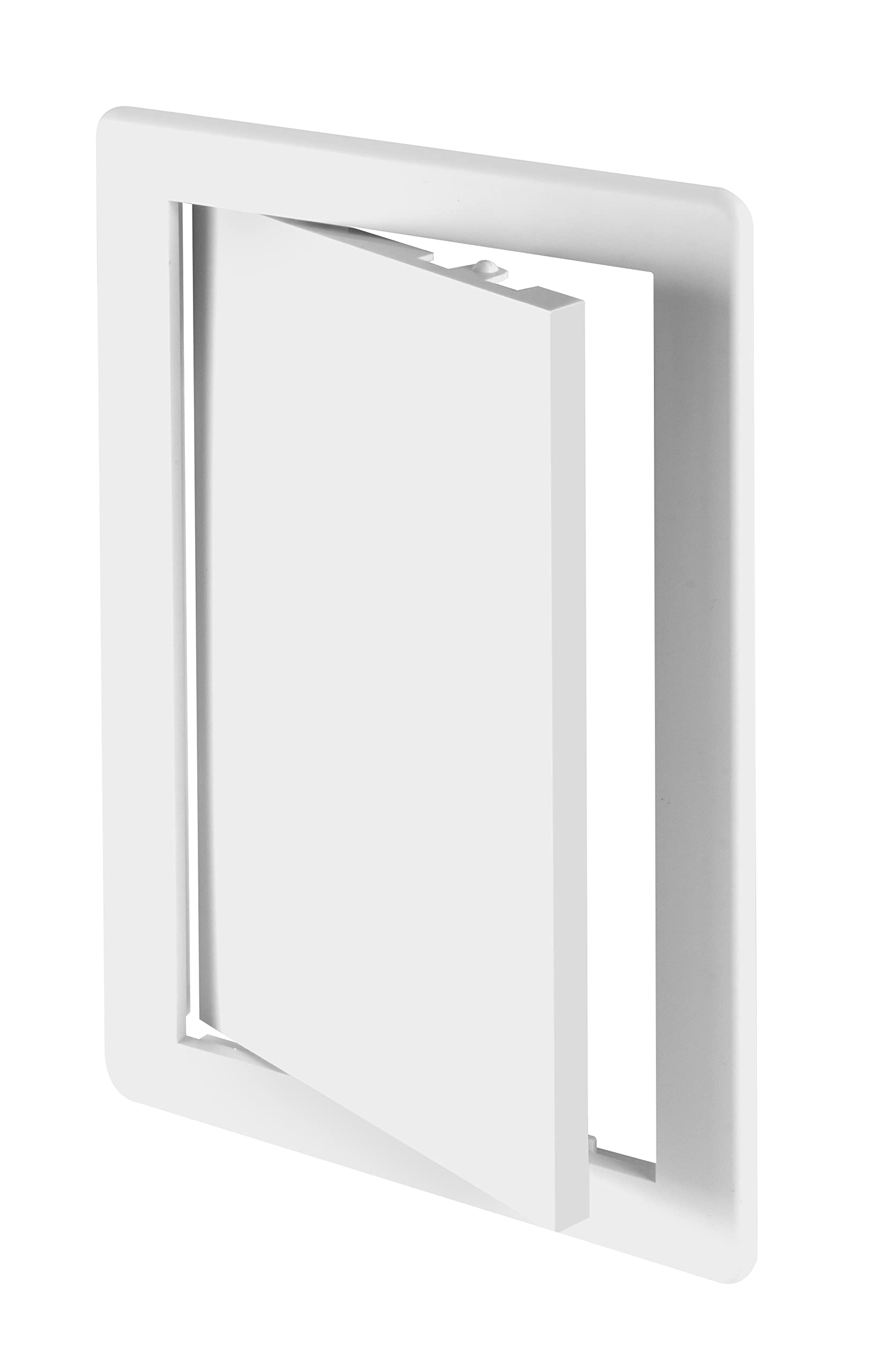 Awenta 150 x 300 mm Plastic Access Panel Door - White Opening Flap Cover Plate - Inspection Hatch - Door Latch - Concealed Hinge - Removable Door - Paintable Smooth Surface (6 x 12 Inches)