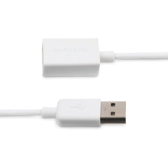 StarTech.com USBEXTPAA1MW 1 m White USB 2.0 Extension Cable Cord, A to A, USB Male to Female Cable, 1x USB A (M), 1x USB A (F) - White