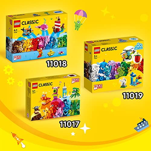 LEGO Classic Creative Monsters, Construction Playset with 5 Mini Build Monster Toys, Bricks Box Building Set, Gifts for Kids 4 Plus Years Old 11017