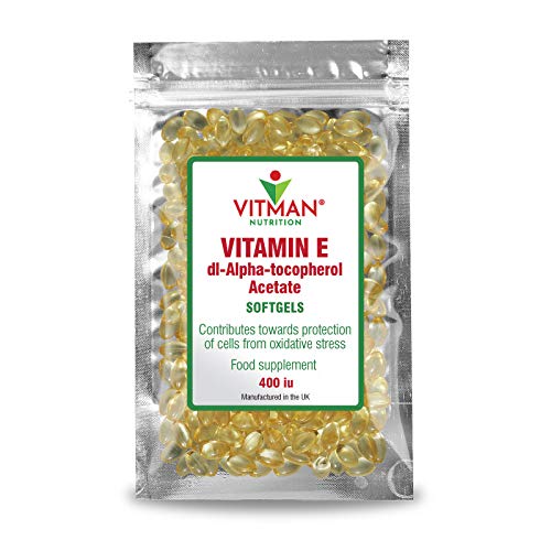 Vitamin E 400 IU 90 Softgels, Natural Antioxidant Source, D-Alpha Tocopherol, Anti Ageing, High Potency and Absorption