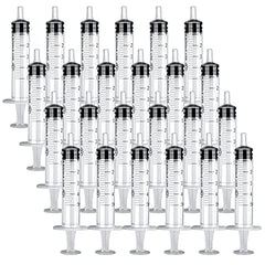 24 Pack 5ml Plastic Syringe with Measurement, Disposable Sterile Syringes, 5 ml Syringe for Liquids, Measuring Syringe Tools for Experimental Measurement, Pet Feeding and Plant Watering