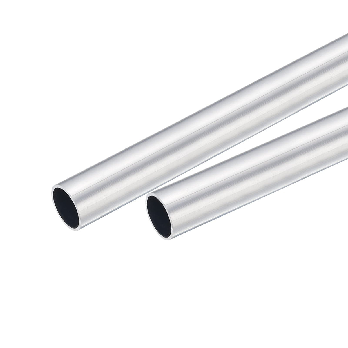 sourcing map 6063 Aluminum Round Tube 19mm OD 17mm Inner Dia 300mm Length Pipe Tubing 2 Pcs