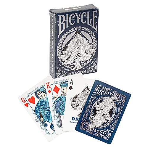 Bicycle Dragon Playing Cards - 1 Deck, Air Cushion Finish, Professional, Superb Handling & Durability, Great Gift For Card Collectors