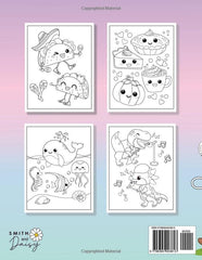 Kawaii Coloring Book: Cute and Easy Coloring pages with Kawaii Animals, Fast Food & Sweet Treats for Kids and Busy Adults (Kawaii Coloring Books)