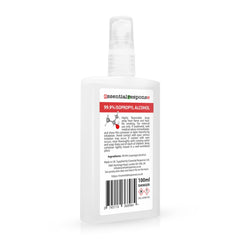 Isopropyl Alcohol 99.9% - Isopropanol - Rubbing Alcohol - 100ml Postal Bottle Spray Cap