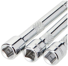 Silverline 598440 Extension Bar Set 3pce 1/4 inches, Silver