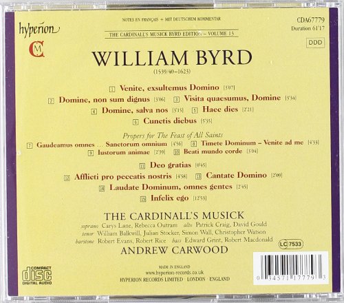 Byrd: Infelix ego & other sacred music