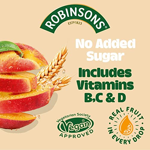 Robinsons Fruit & Barley Peach Squash, 1 l (Pack of 1)