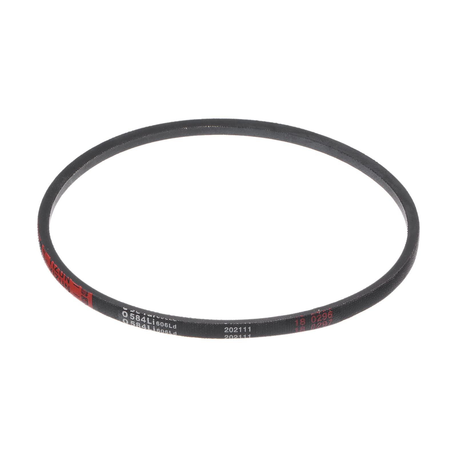 sourcing map O-584 V-Belts Drive Belt 584mm Inner Girth 10mm Width 6mm Height Rubber for Power Transmission