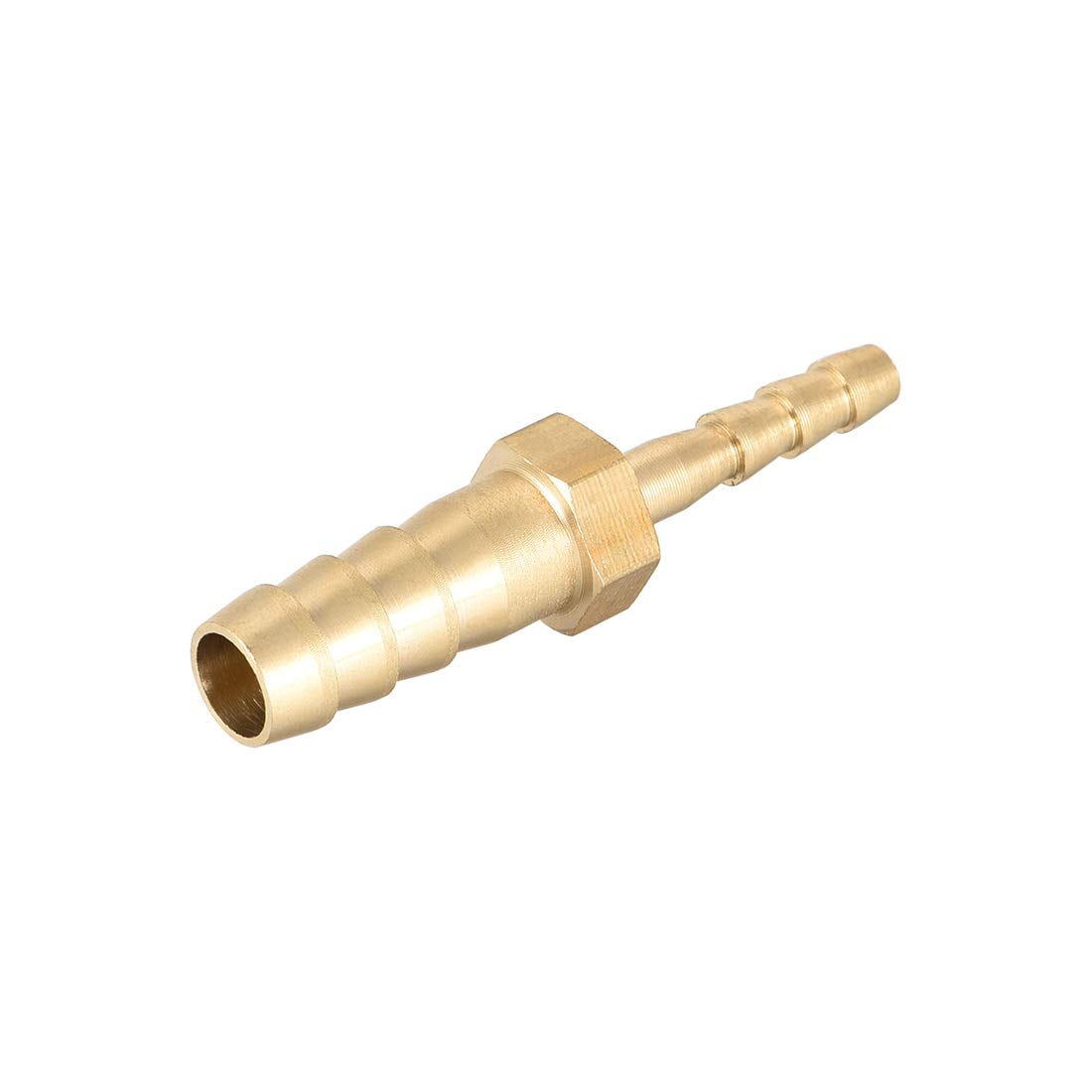 sourcing map Straight Brass Barb Fitting Reducer, Fit Hose ID 8mm to 4mm