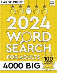 4000 Big Word Search for Adults Large Print (100 Themed Puzzles): Relaxing & Anti Eye-Strain Word Find Puzzle Book for Adults & Seniors- Perfect Gift ... of the Current Decade (Word Hunt Gift Books)