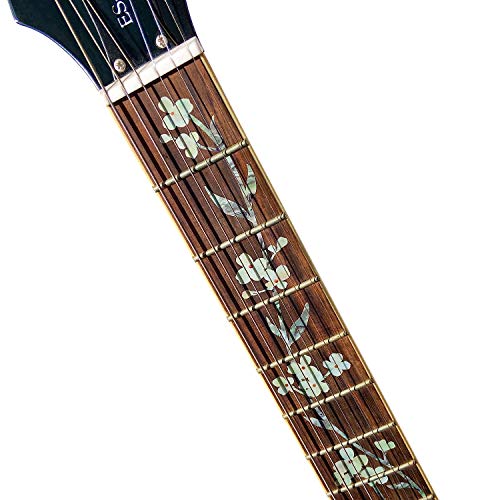 Inlay Sticker Fret Markers for Guitars - Tree Of Life w/Hummingbird, FT-055TL-HM