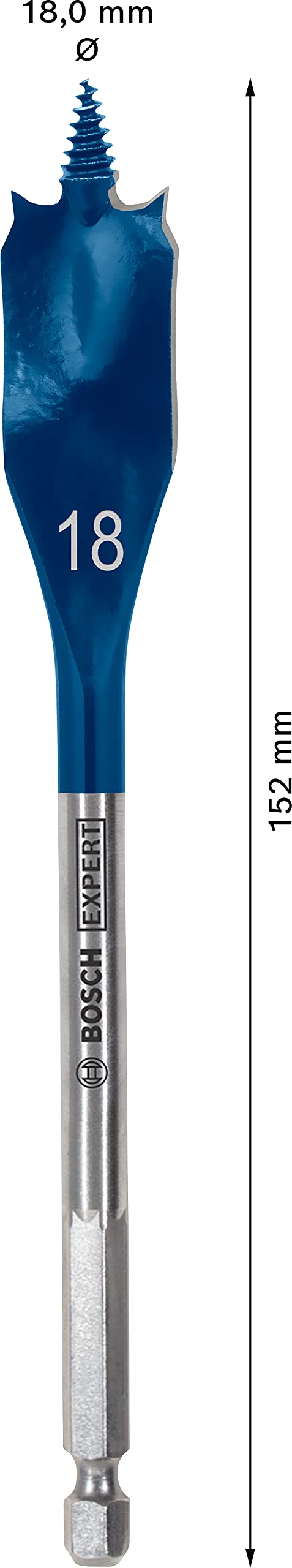 Bosch Professional 1x Expert SelfCut Speed Spade Drill Bit (for Softwood, Chipboard, Ø 18,00 mm, Accessories Rotary Impact Drill)