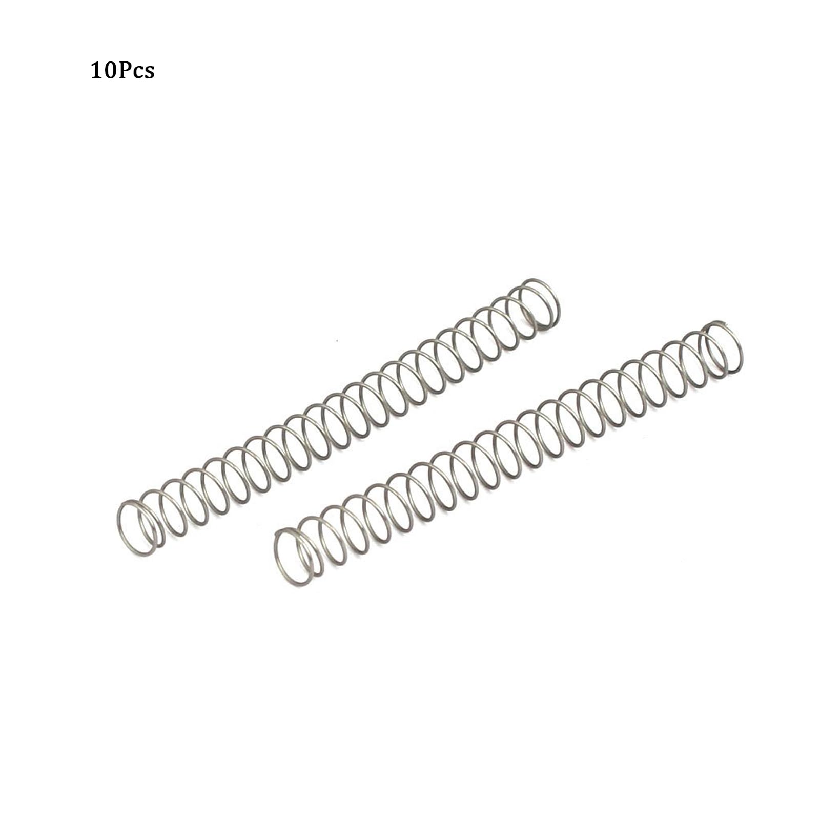 TA-VIGOR 10Pcs Compressed Spring, 4mm OD,0.3mm Wire Size,40mm Free Length Dual Extended Durable Dual Hook Tension Spring for Furniture Screen Doors Repair Projects