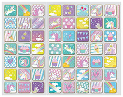 Paper Projects Sparkling Unicorns Reward Chart Includes 56 Sparkly Stickers, Chart is Wipe-Clean,29.7cm x 42cm